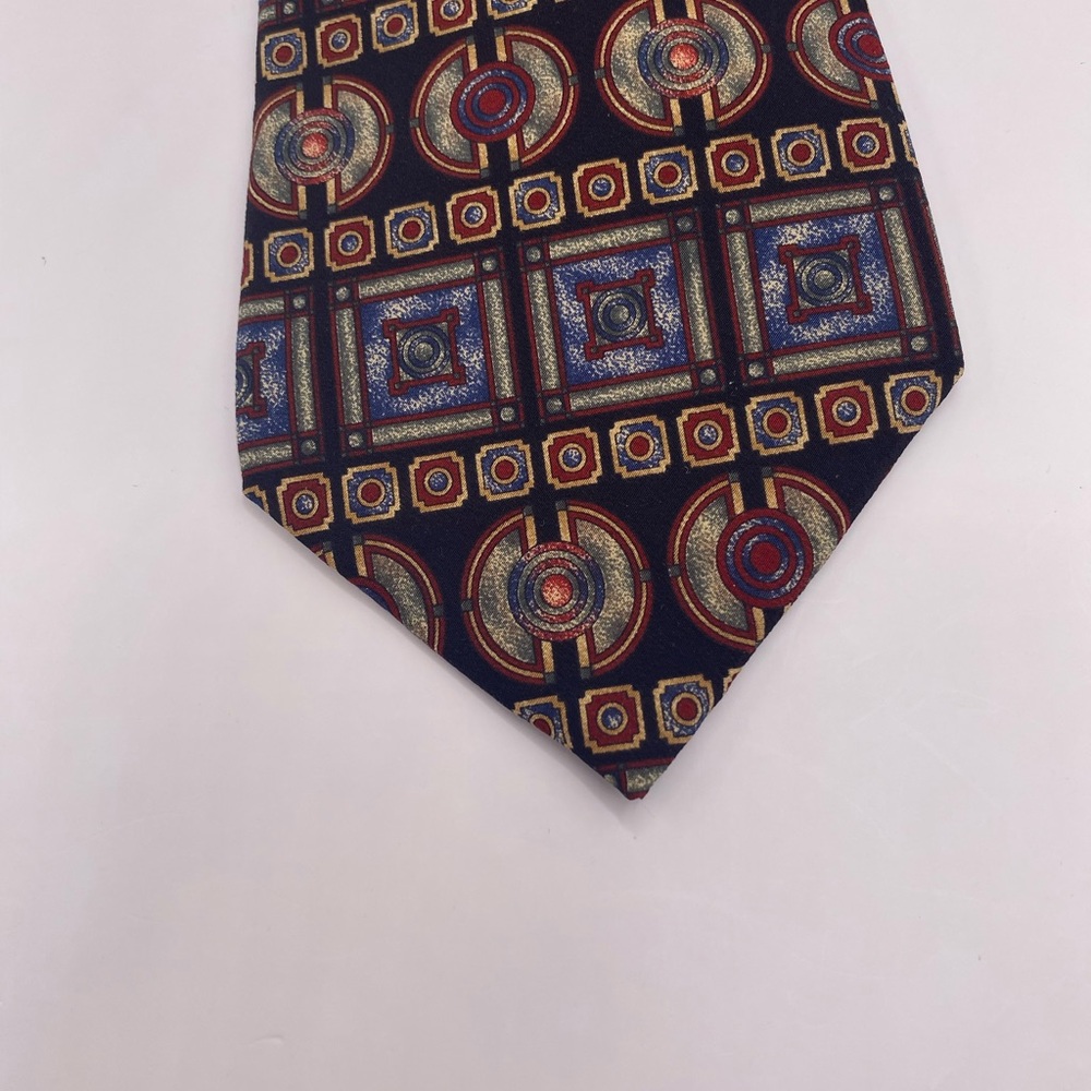 Multicolor Geometric Tie - Picture 4 of 6